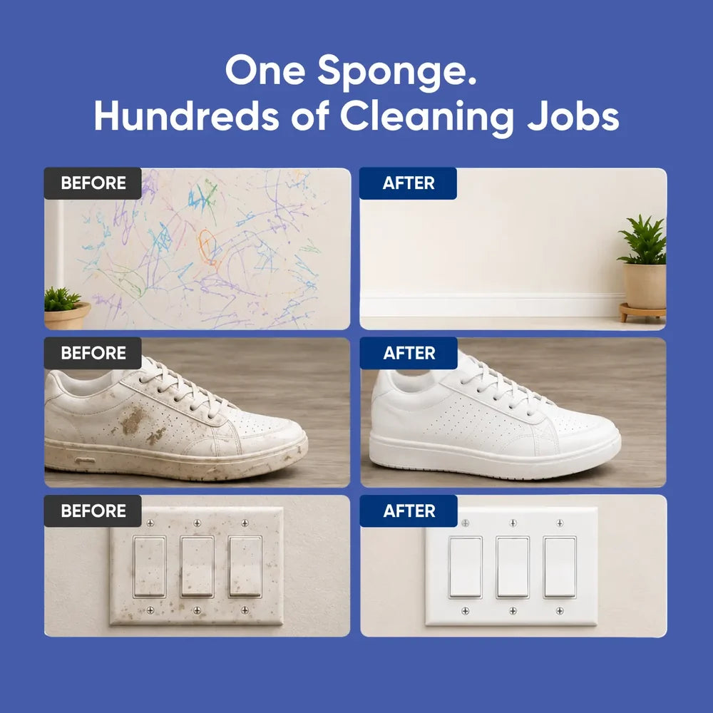 Magic Eraser Multi-Purpose Cleaning Sponge — Pack of 4 Pcs Set