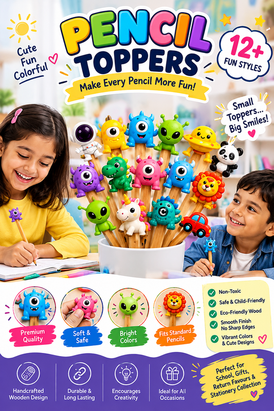 Pencil Toppers | Pack 10 pcs