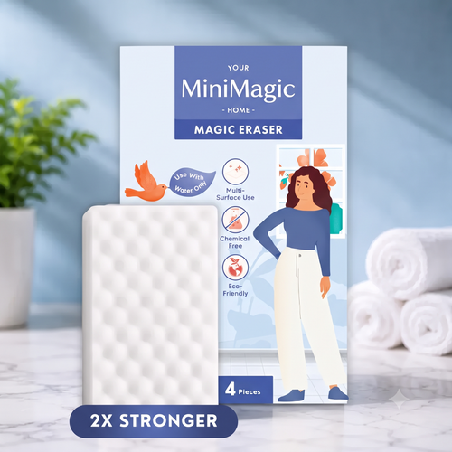 Magic Eraser Multi-Purpose Cleaning Sponge — Pack of 4 Pcs Set