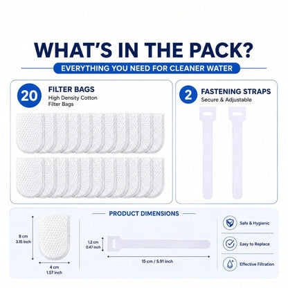 Universal Reusable Faucet Mesh Filter Bag | Pack OF 10 Pcs