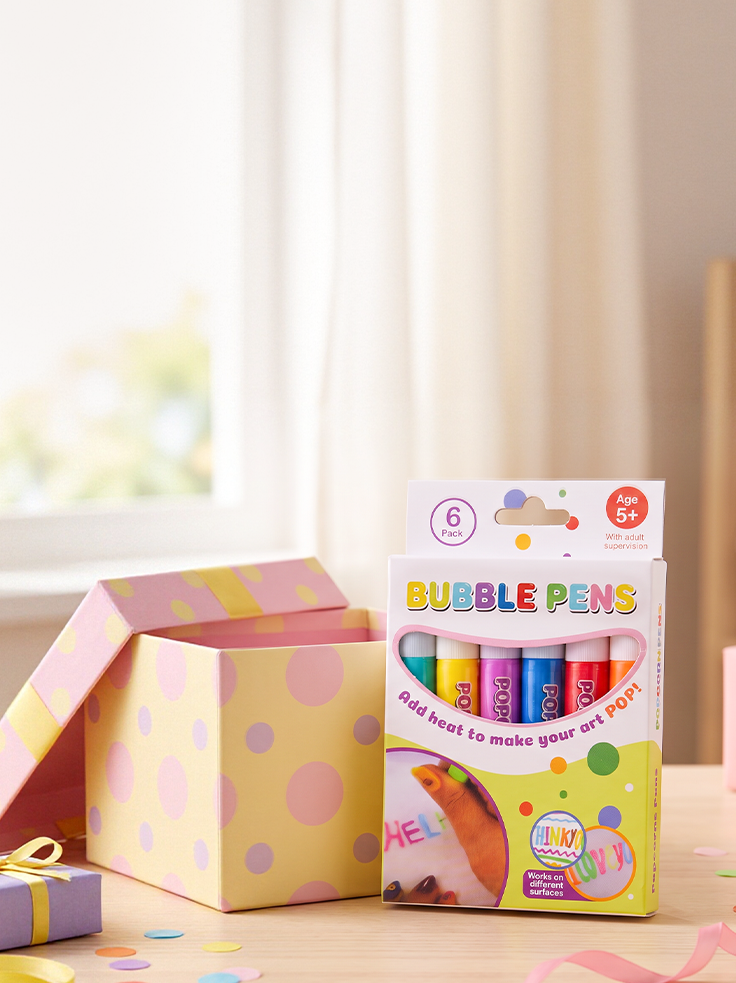 New 2026 Magic Pens, 6 Colors 3D Bubble Drawing Pens!