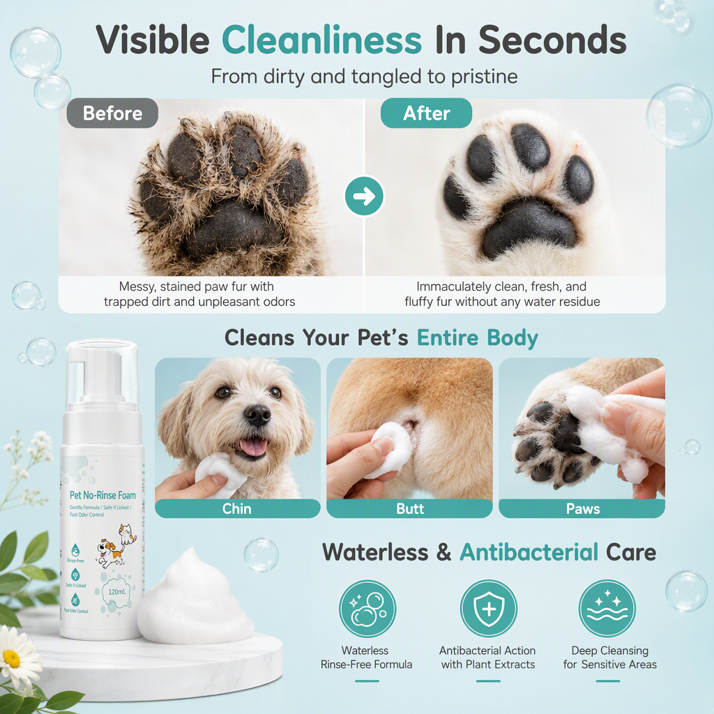 Waterless Pet Cleaning Mousse